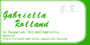 gabriella rolland business card